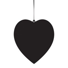 Obraz premium Vector illustration Heart hanging 