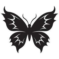 Obraz premium Fiery butterfly Silhouette 