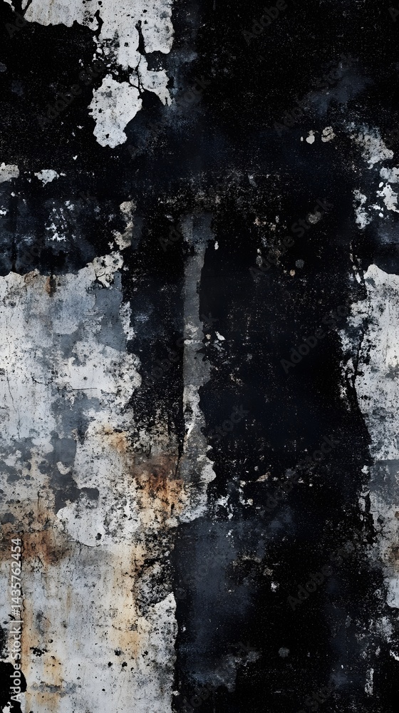 Poster intricate weathered texture of a surface, showing dark and light tones.
