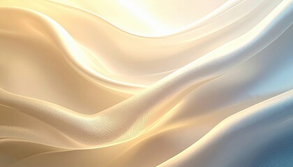 Obraz premium Flowing silk waves studio abstract textures soft warm colors close-up shot elegance and luxury