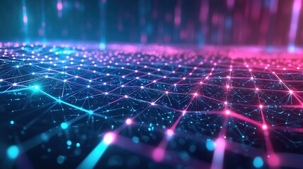 Neon-Charged Quantum Mesh of Interconnected Nodes