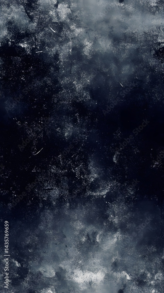 Poster dark, textured surface with intricate patterns of shading and discoloration.