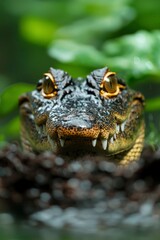 Fototapeta premium Close-up of alligator's head