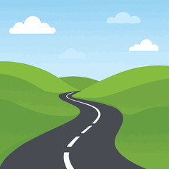 road in the countryside