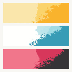 set of vector banners