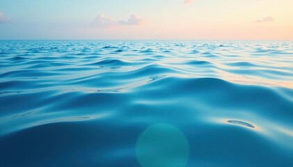 Subtle undulating stripes, calming ocean-like effect, soft, peaceful, design
