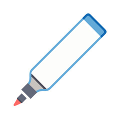 Isolated marker pen on black background for creative projects