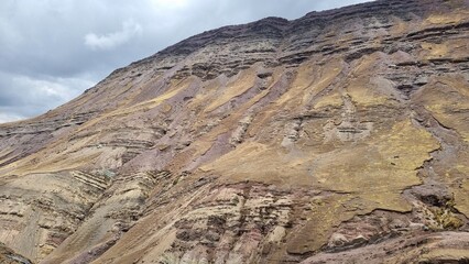 Green Valley and Red Mountains, Anantapata, Ausangate Trek, Peru