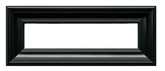 Elegant black frame for photos and artwork.