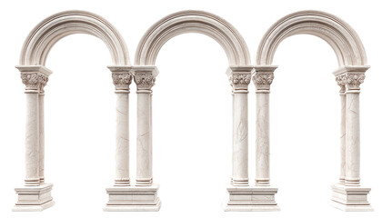 Elegant arches with classic design features.