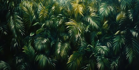 Lush Green Foliage A Tapestry of Textures and Shades in the Forest
