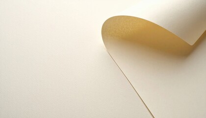 Creative paper curling display minimalist studio high-quality image soft lighting close-up artistic design