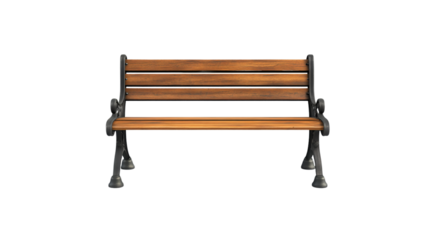 Professional Bench Isolated on White Background for Web Design and Marketing Materials