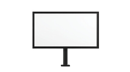 Obraz premium Professional Blank Advertising Billboard Mockup Isolated on White Background