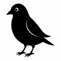 Graceful Canary Silhouette in Vector