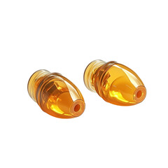 Earplugs isolated on transparent background.