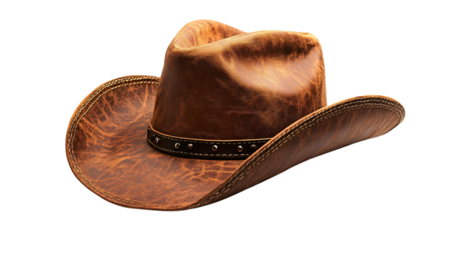 Stylish Cowboy Hat Isolated on White Background for Western Fashion Enthusiasts