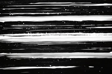 Abstract black and white horizontal stripes.  A dynamic blend of light and dark streaks creating a visually striking, textured effect