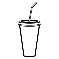 vector illustration of a drink isolated on white background