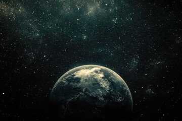 Obraz premium Earth in cosmic expanse