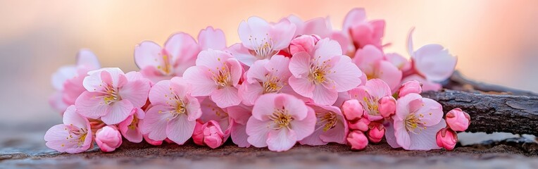 Pink Cherry Blossoms in Full Bloom, Symbolizing Spring, Renewal, and Natural Beauty