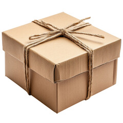 cardboard box on transparent background 