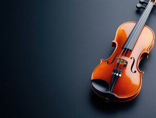 Fototapeta premium Classical string instrument on dark surface