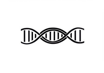 Dna molecule structure isolated on white background