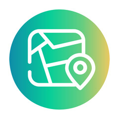 maps and location Gradient icon