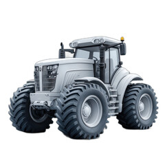 Obraz premium A big-wheeled tractor in PNG format, isolated on transparent background.