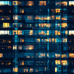 seamless glass facade building night texture tile modern skyscraper urban city cloud light dark windows for surface mapping architecture game design 2d flat