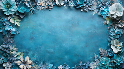 A custom-made jpg flower frame border was created for Sarah, designed in a rustic texture style, featuring a delightful blend of light teal and light indigo. The spectacular backdrops added a touch . 