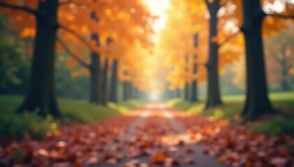 Abstract blurred nature scene, soft focus, bokeh effect, flower, visual, design