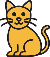 Animal Wildlife icon, cute animal icon, 