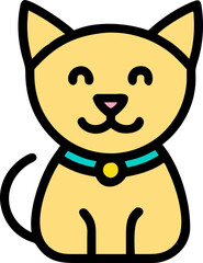 Animal Wildlife icon, cute animal icon, 