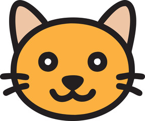 Animal Wildlife icon, cute animal icon, 