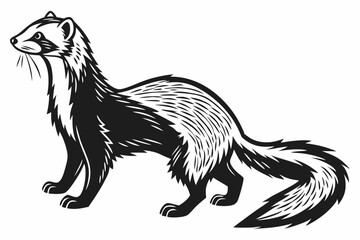 sable sihouette black vector