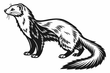 sable sihouette black vector