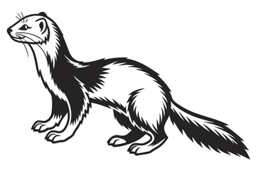 sable sihouette black vector