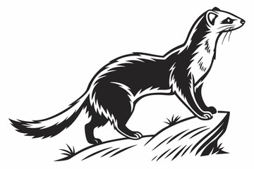 sable sihouette black vector