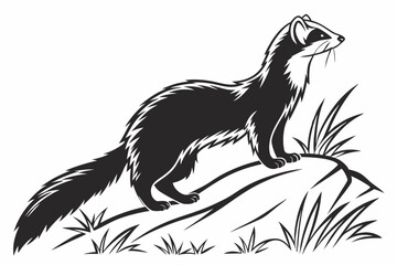 sable sihouette black vector