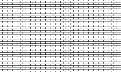 Clean, white brick wall background with dark gray mortar lines. Minimalist, modern, texture, pattern, construction.
