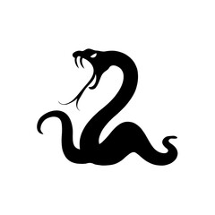 **"Fangs of the Dragon: A Bold Black Serpent Silhouette in Striking Cobra Pose, Inspired by the Chinese Zodiac, with High Contrast and Graphic Elegance"**  
Would you like to explore how this could f