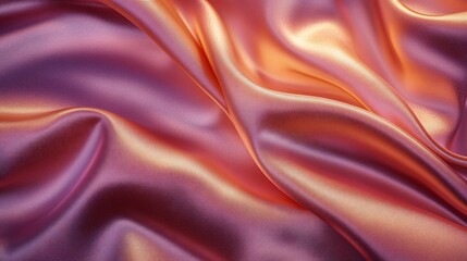 Obraz premium Shimmering folds of satin cascade gently