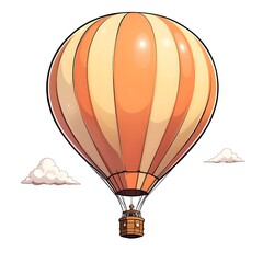 Obraz premium Great view of balloon on the sky 