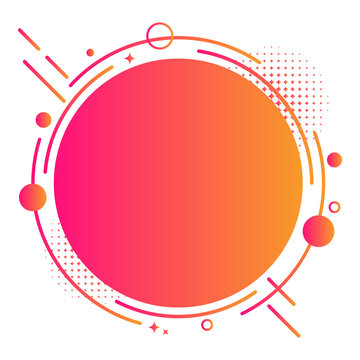Gradient Circle Text Box Prmotion Sale Banne