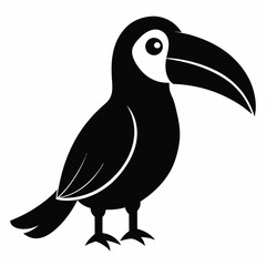 Modern Toucan Silhouette Artwork