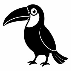 Modern Toucan Silhouette Artwork
