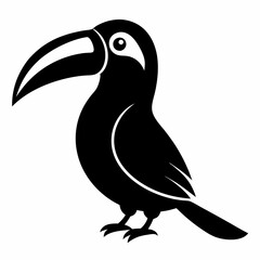 Obraz premium Modern Toucan Silhouette Artwork