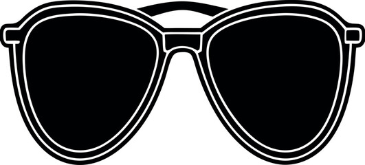 Sunglasses Fashion Silhouette | Black Vector for Lifestyle and Outdoor Graphics